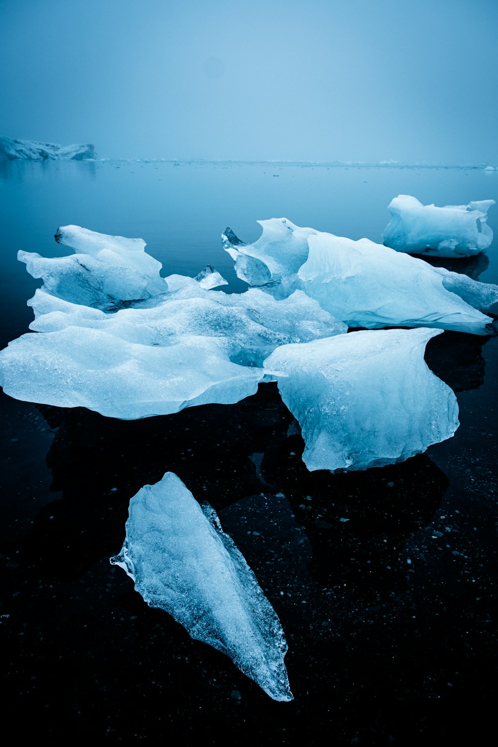 ice on body of water