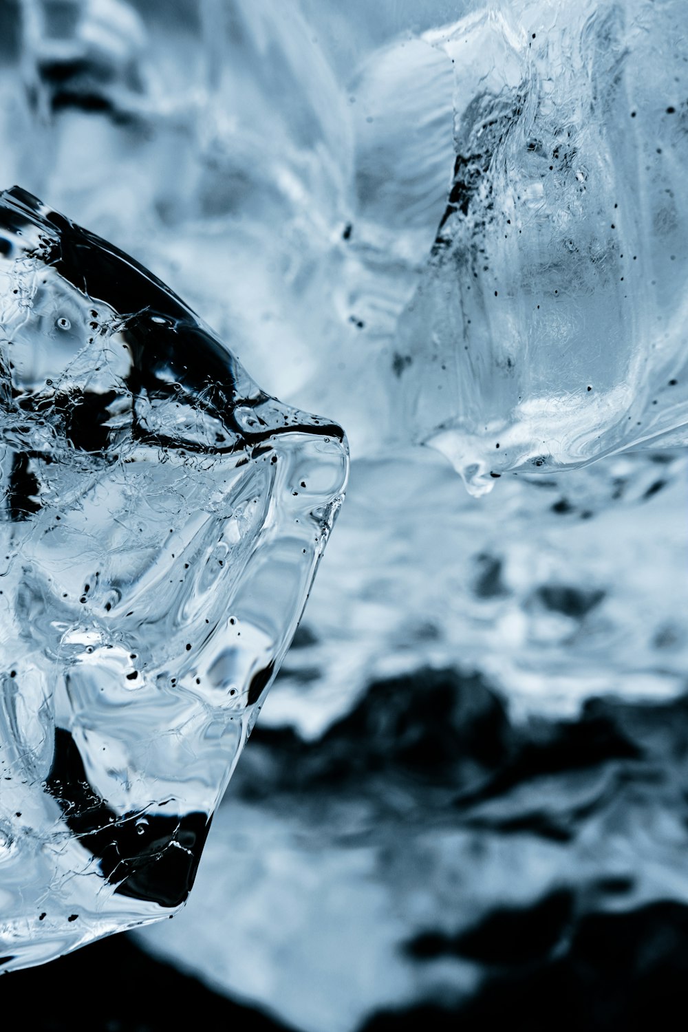 water drops on clear glass