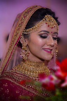 woman in gold and gold crown