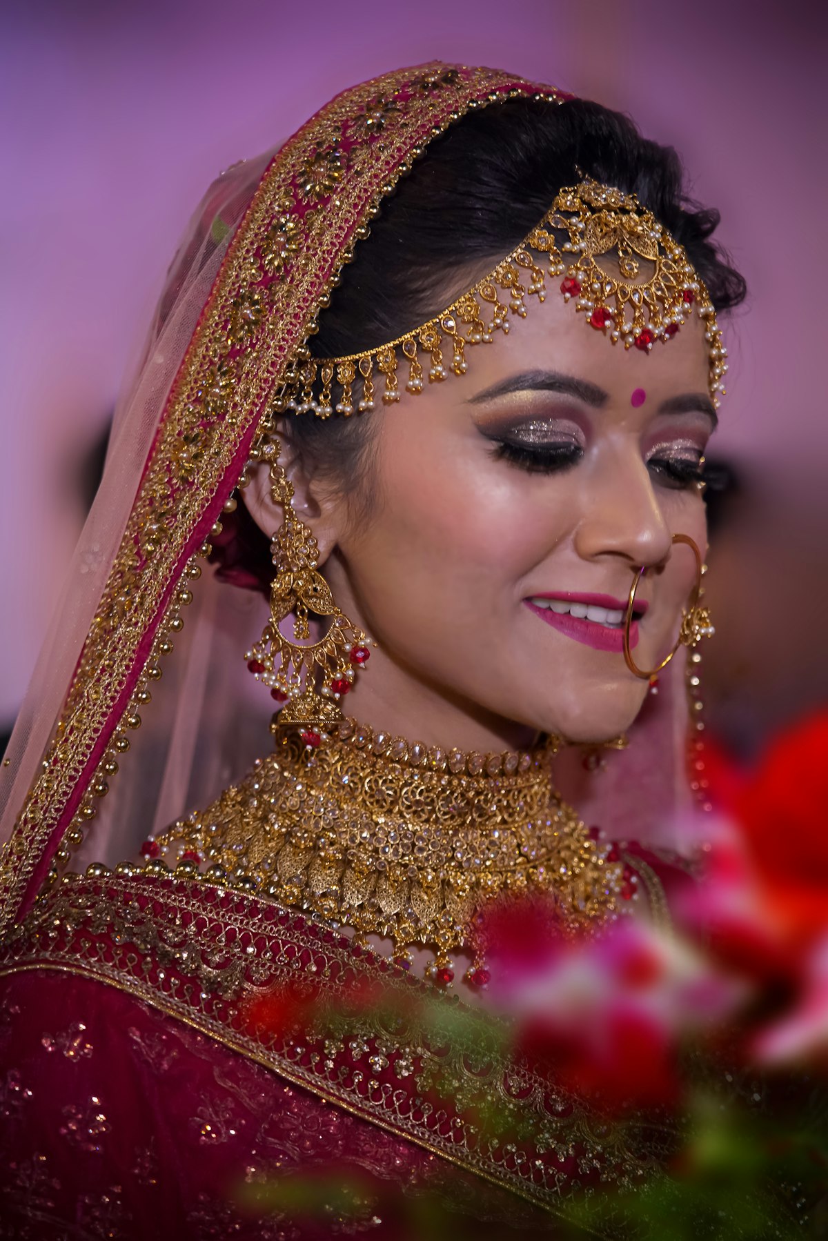 Bride with soft natural bridal makeup