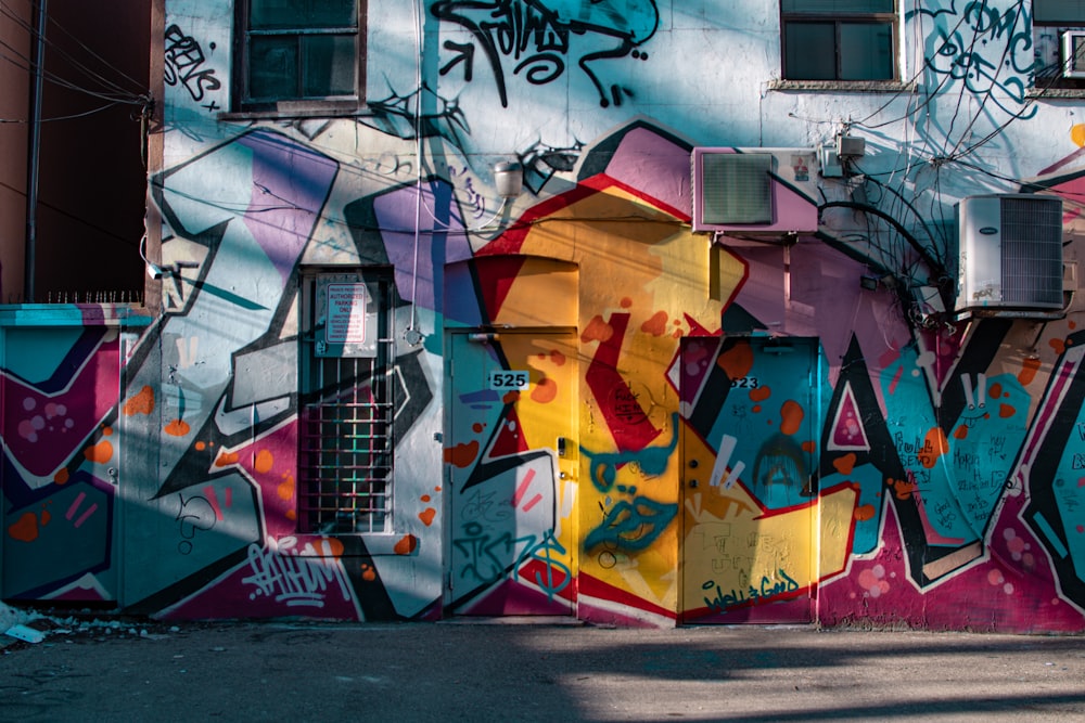graffiti art on wall during daytime