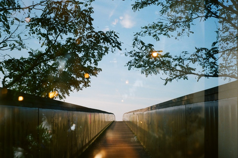 brown wooden bridge under blue sky during daytime