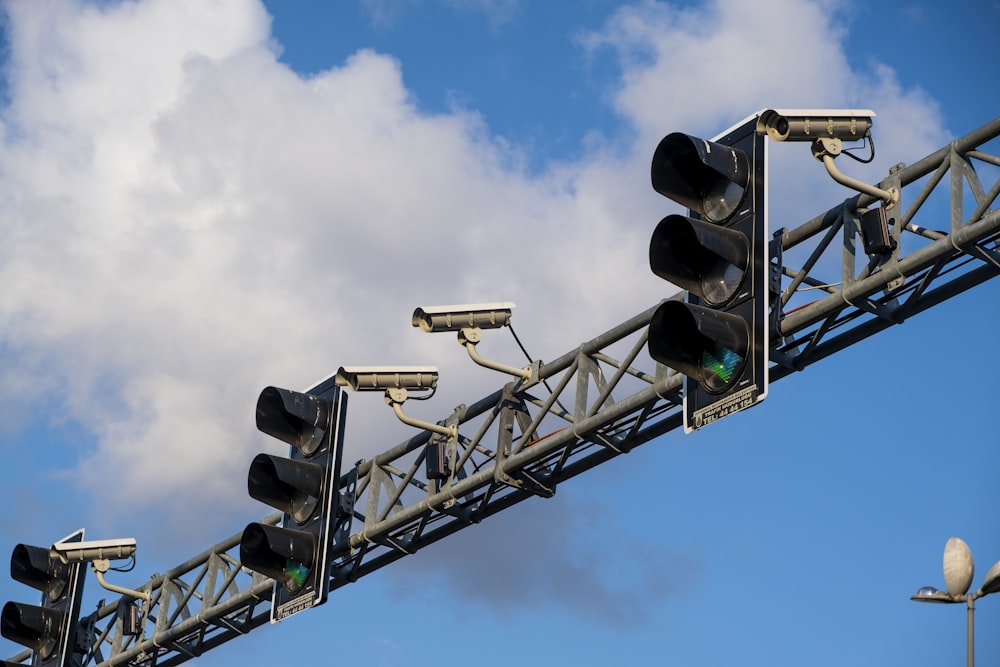 traffic light under blue sky during daytime