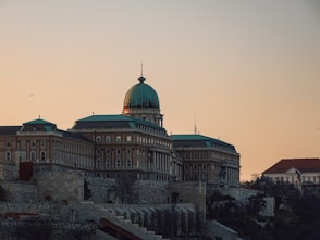 white and green concrete building