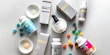 An array of essential wellness supplements on display.