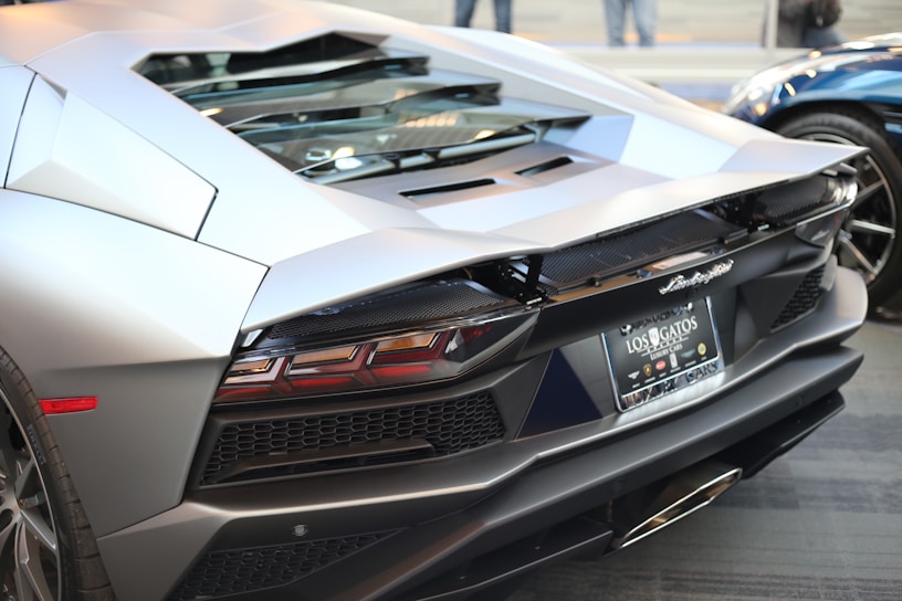 A sleek, modern sports car showcasing custom aerodynamic features.