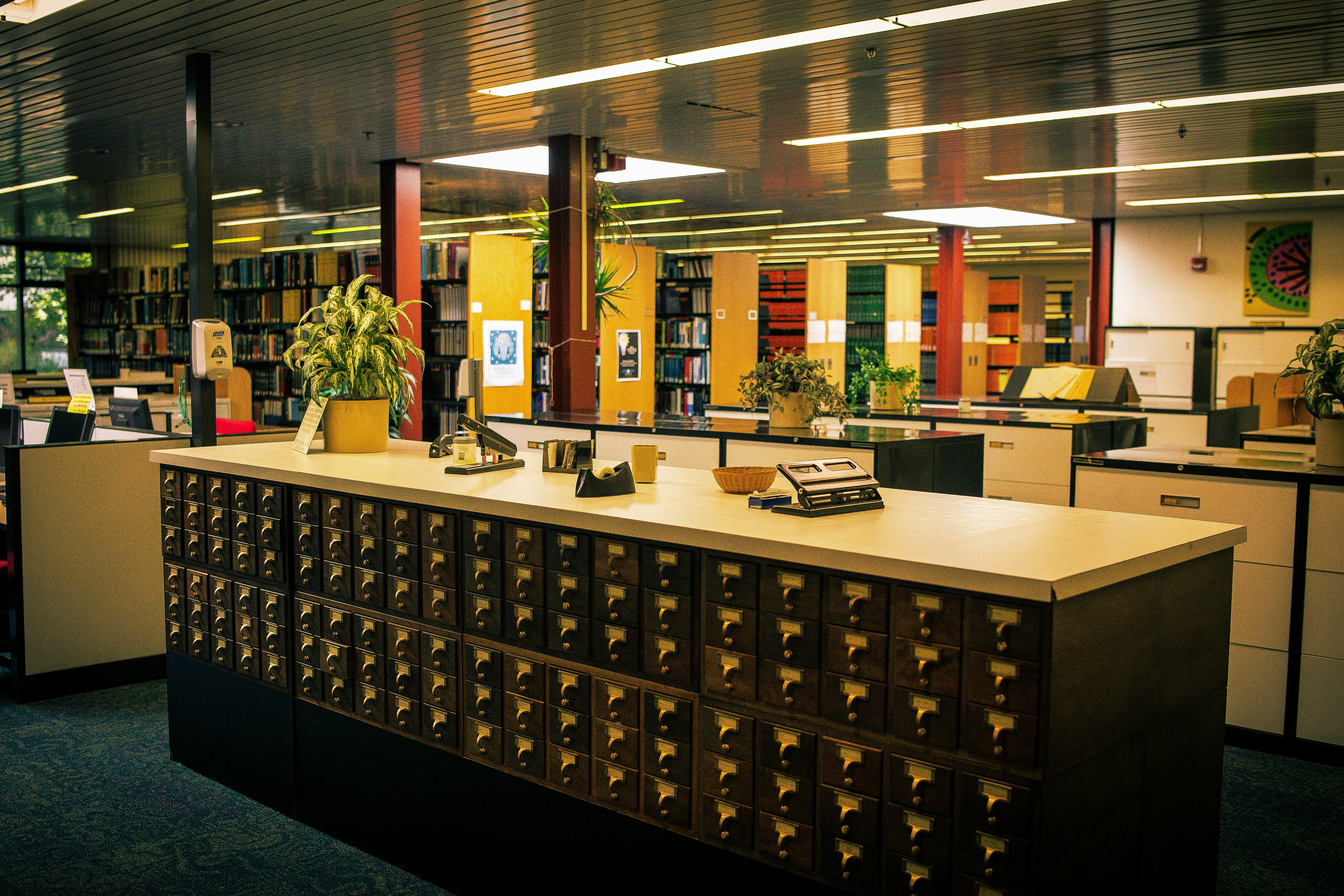 Elite Academy library workspace