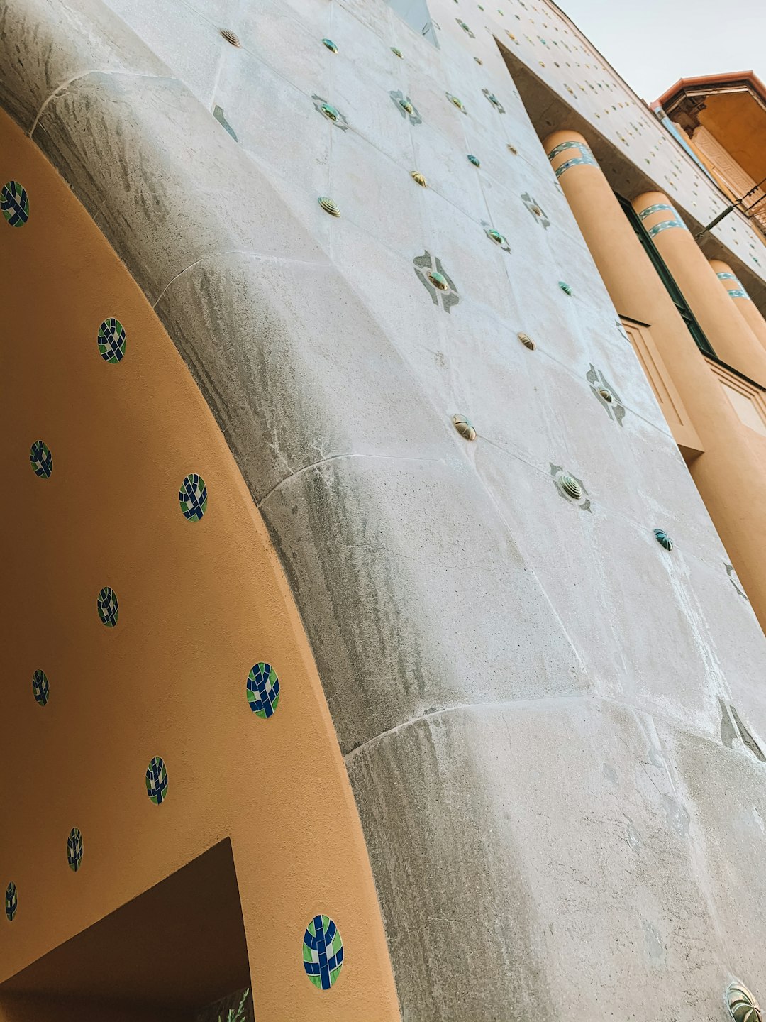 low angle photography of concrete building