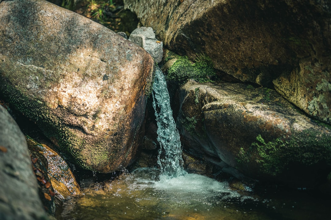 gray rock formation on river during daytime