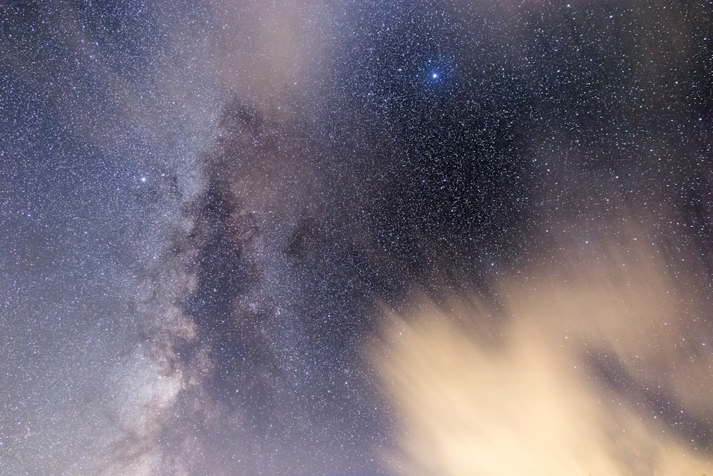 blue sky with stars during night time