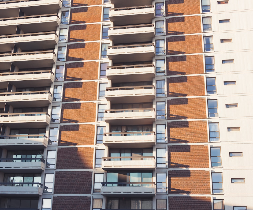 brown and white concrete building