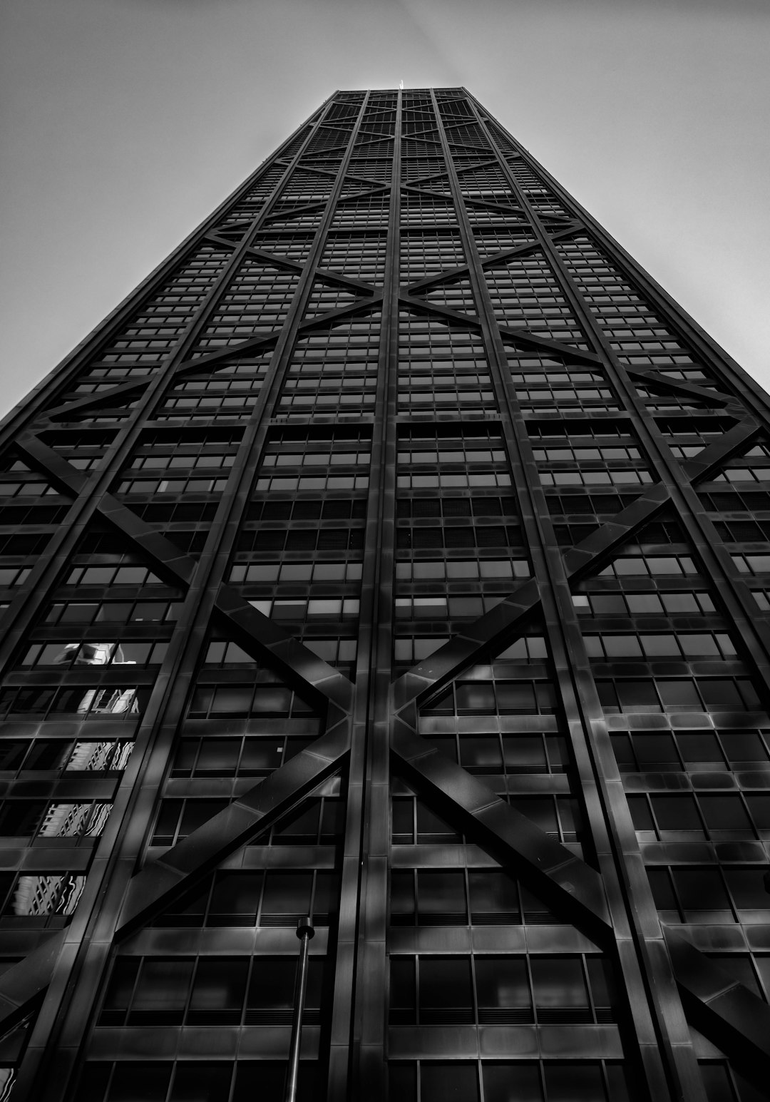 grayscale photo of high rise building