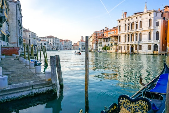 body of water between buildings during daytime in Gallerie dell'Accademia Italy