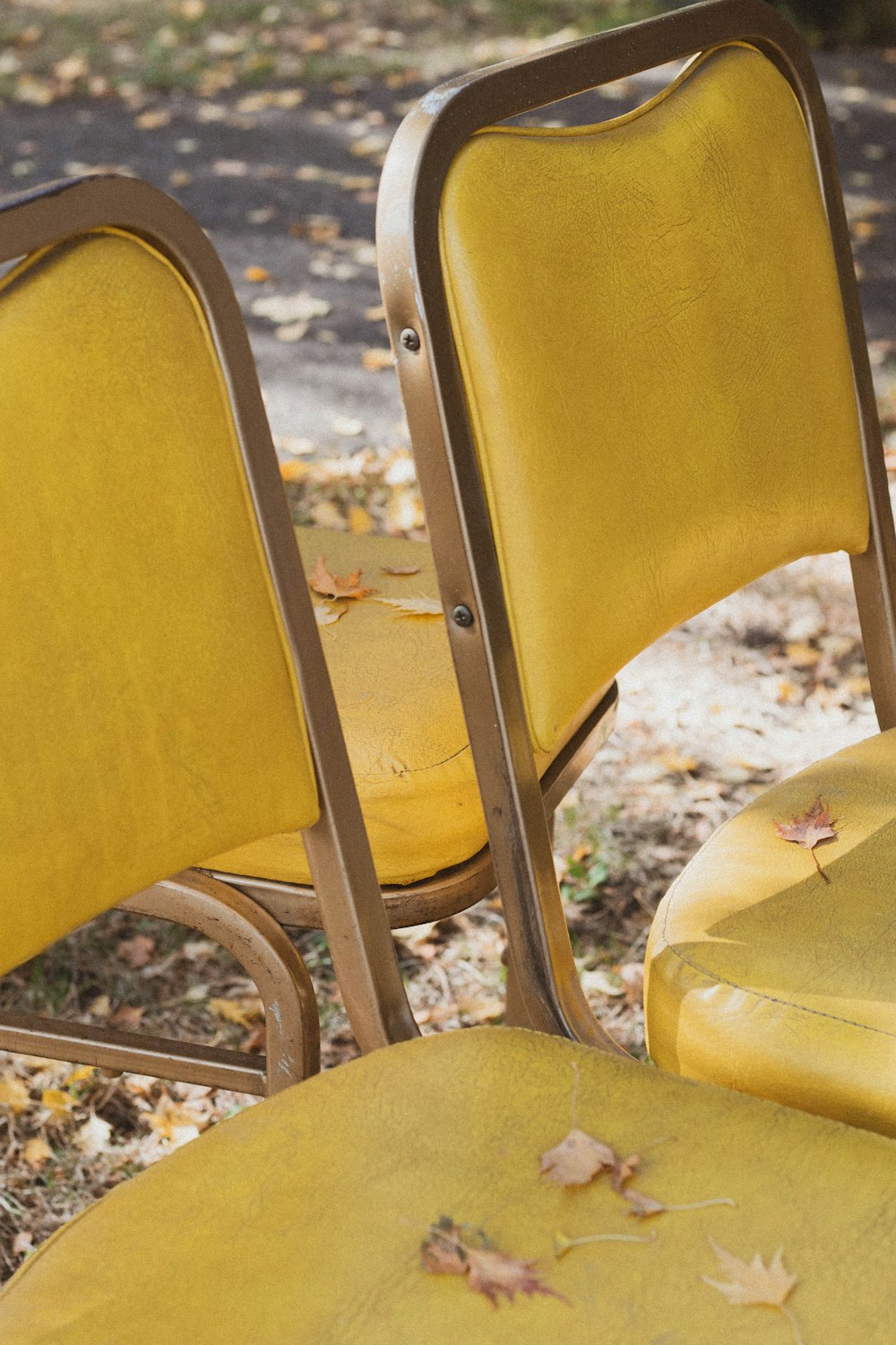 yellow and brown wooden chair