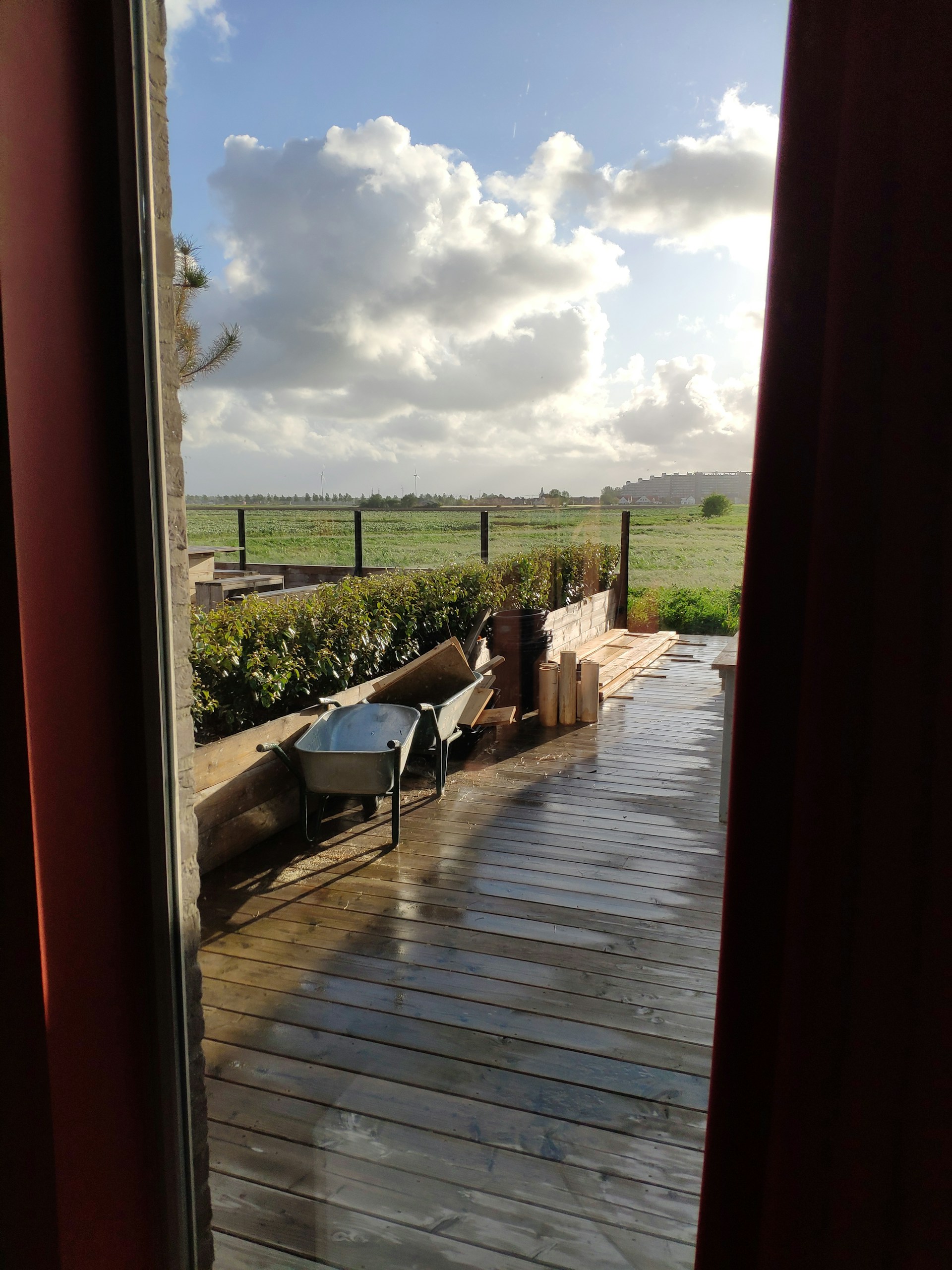 woman wearing yellow long-sleeved dress under white clouds and blue sky during daytime