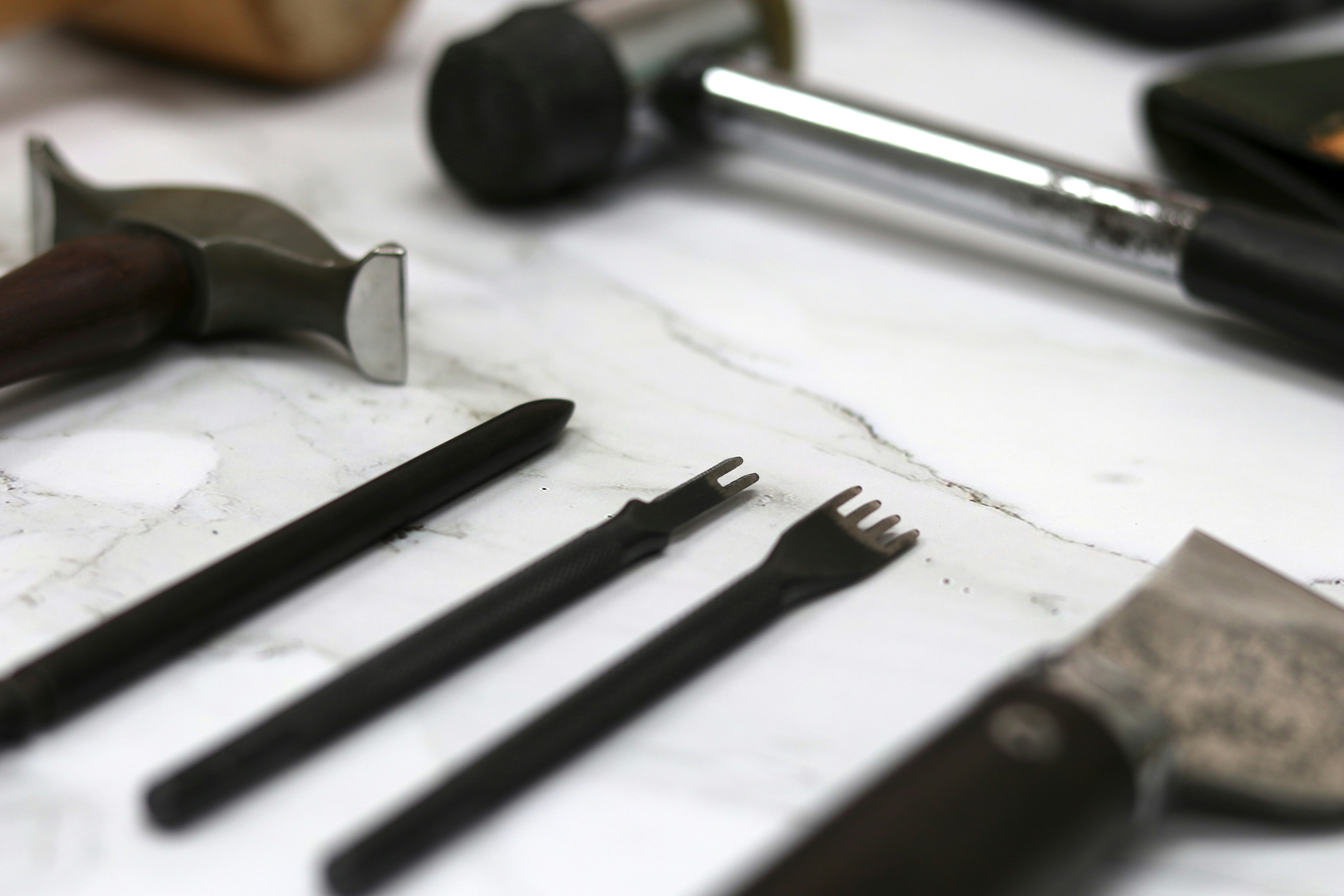 Black and silver screwdriver