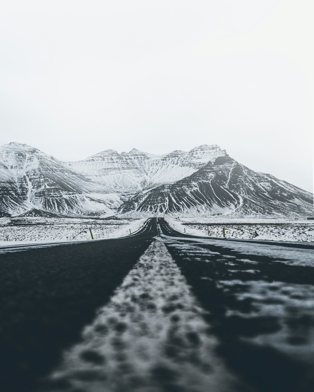 snow covered mountain during daytime