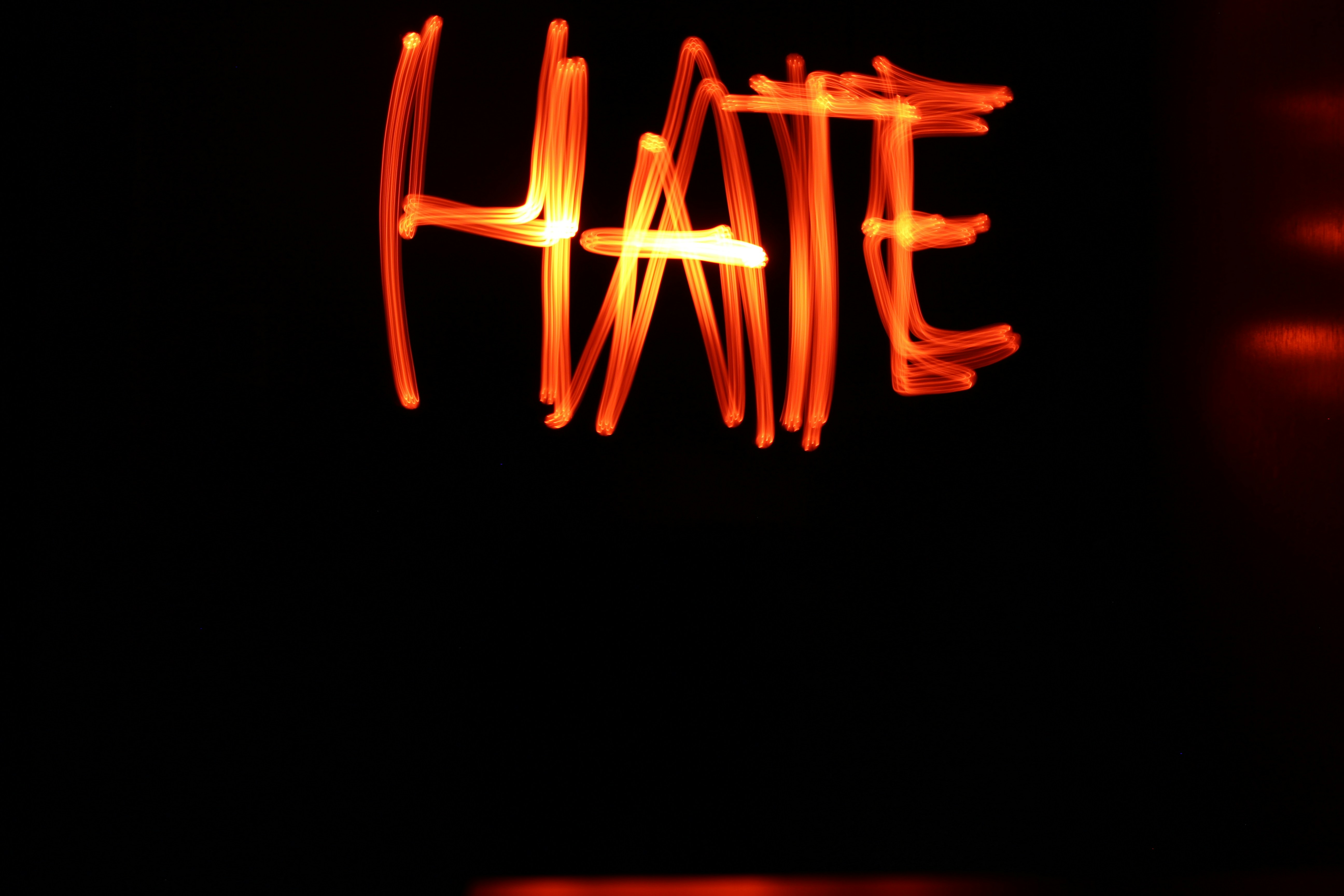 red letter y on black background