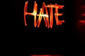 red letter y on black background