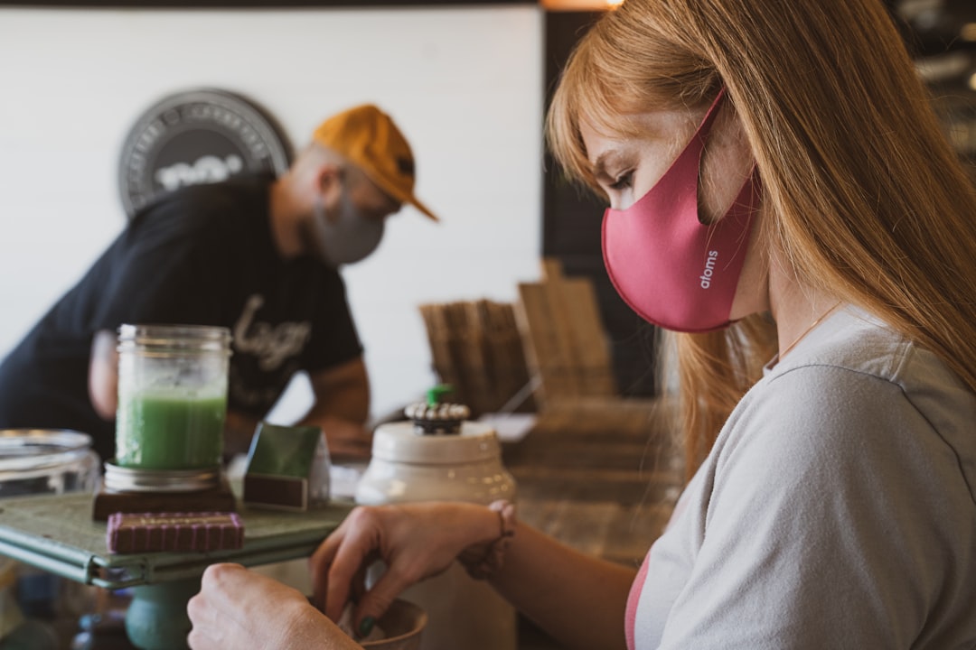 workers, masks