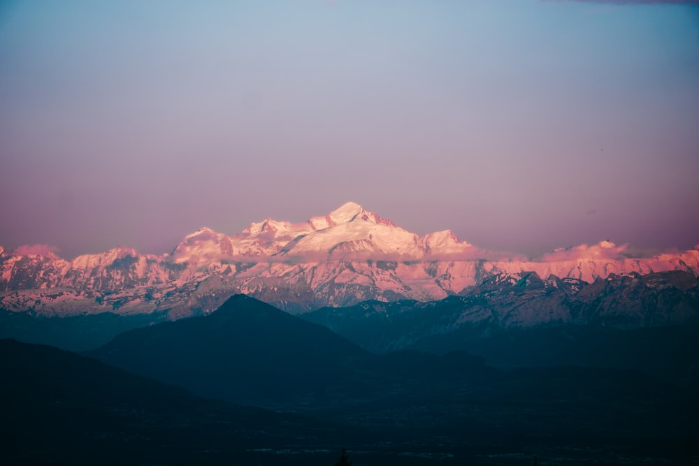 snow covered mountains during daytime