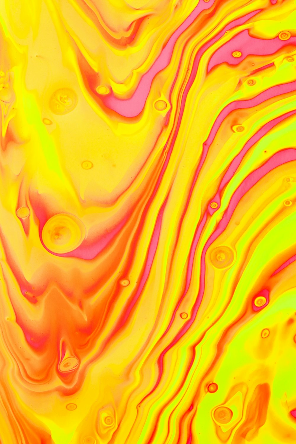 yellow and pink abstract painting