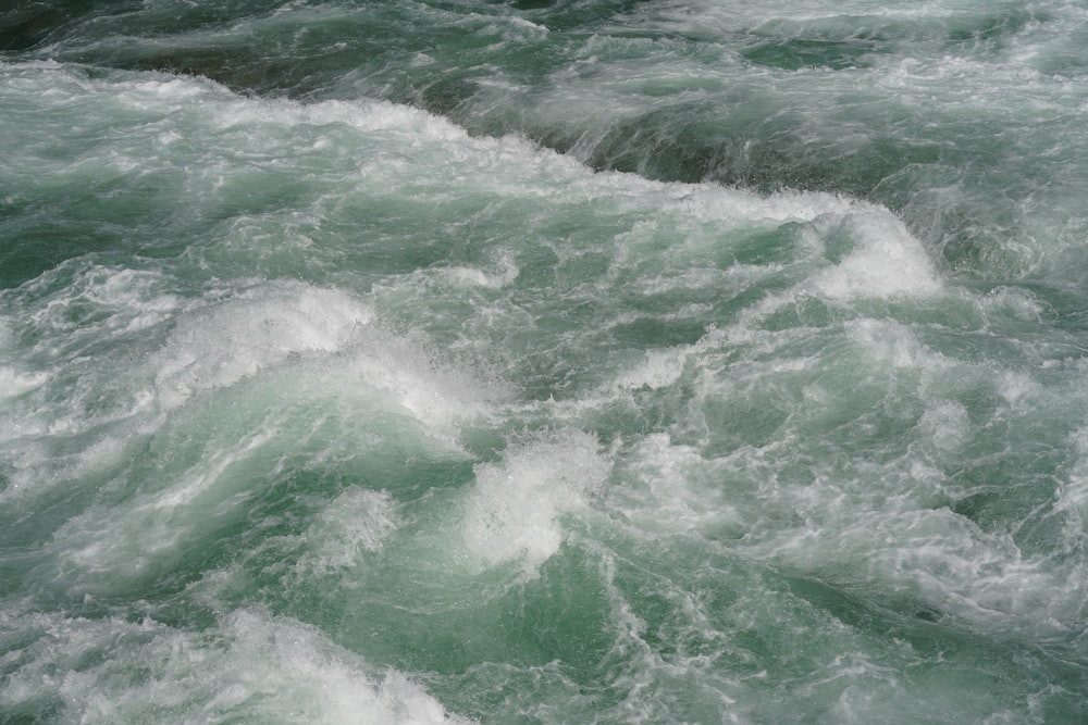 green and white ocean waves