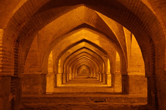 brown and beige brick tunnel in اصفهان، Isfahan Province Iran