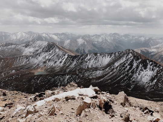 rocky mountain under white clouds during daytime in La Plata Peak United States