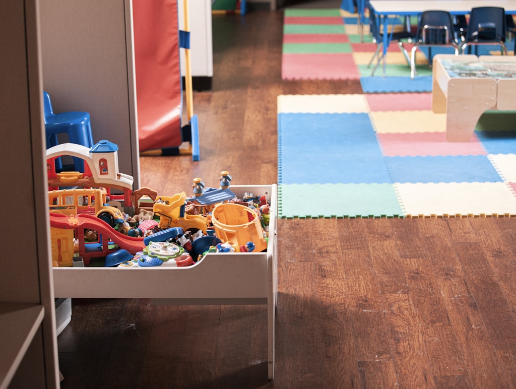 clean infant school floor