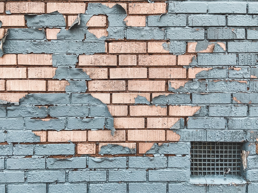 brown and gray brick wall