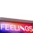 A sign with the word 'FEELINGS' in bold, uppercase letters. The background features a gradient of colors transitioning from blue at the bottom to red at the top, creating a vibrant and dynamic appearance.