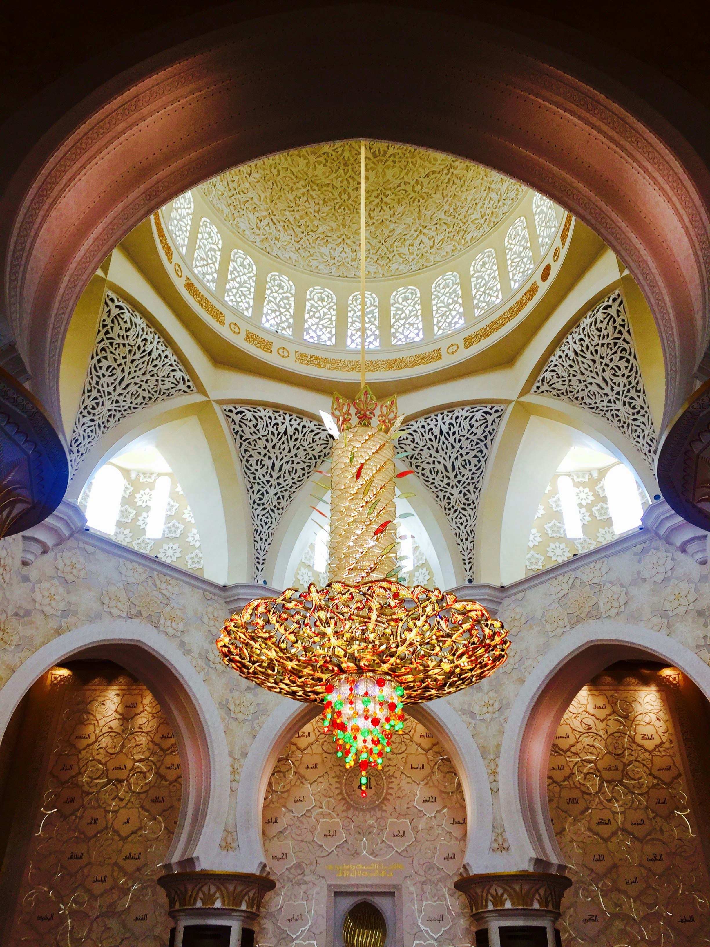 gold and white floral chandelier