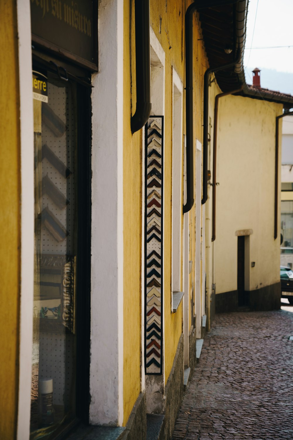 white and black wooden door