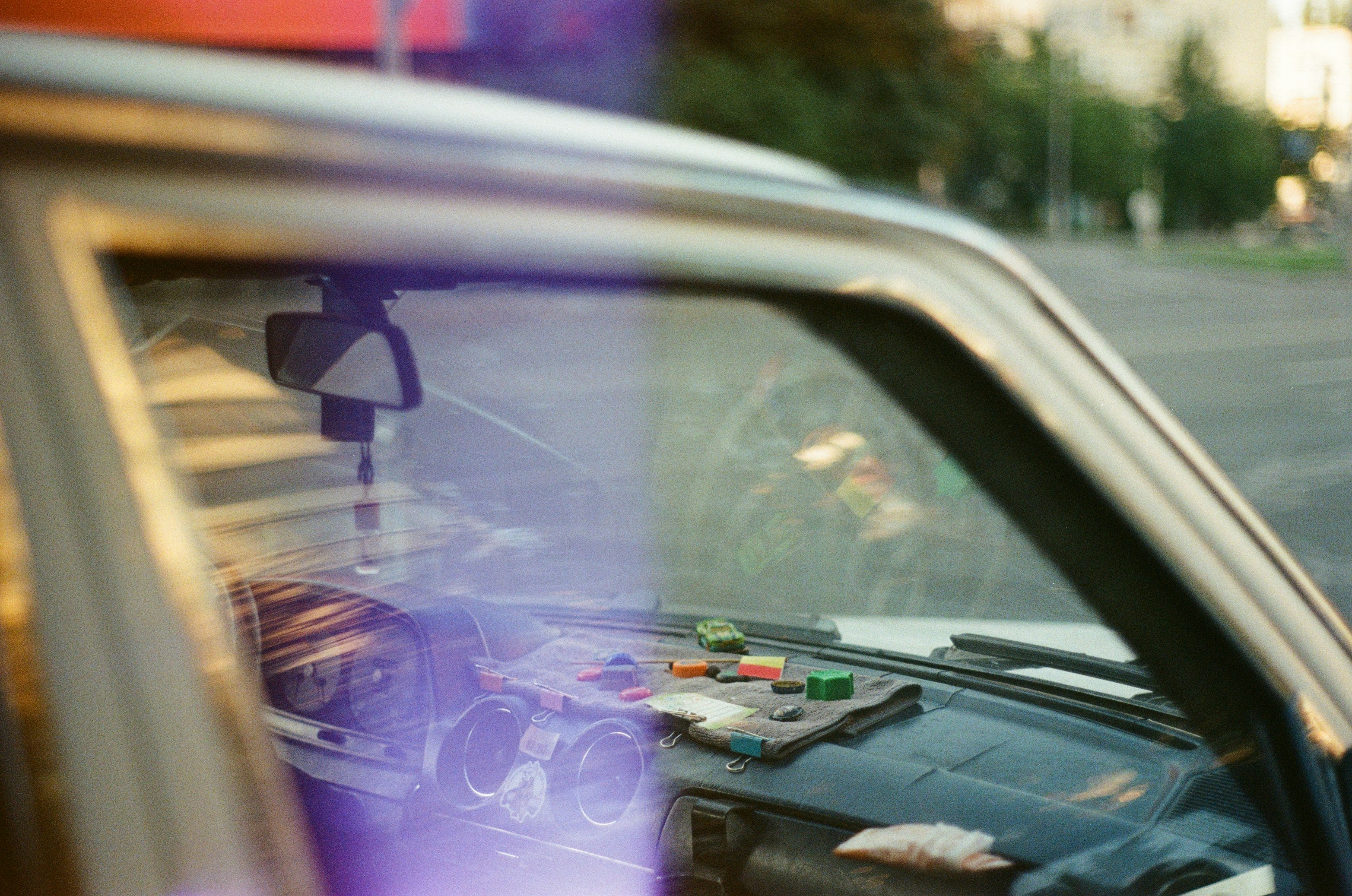 Car on film camera
