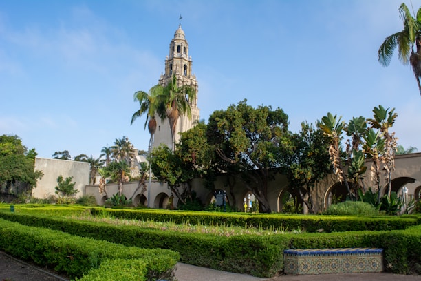 The historic Markka Watch Tower surrounded by landscaped gardens and modern pathways.