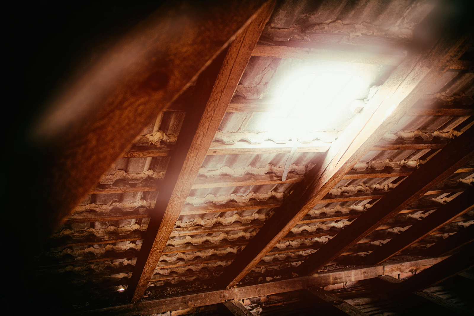 Roof and attic space of a Dubai villa during a renovation