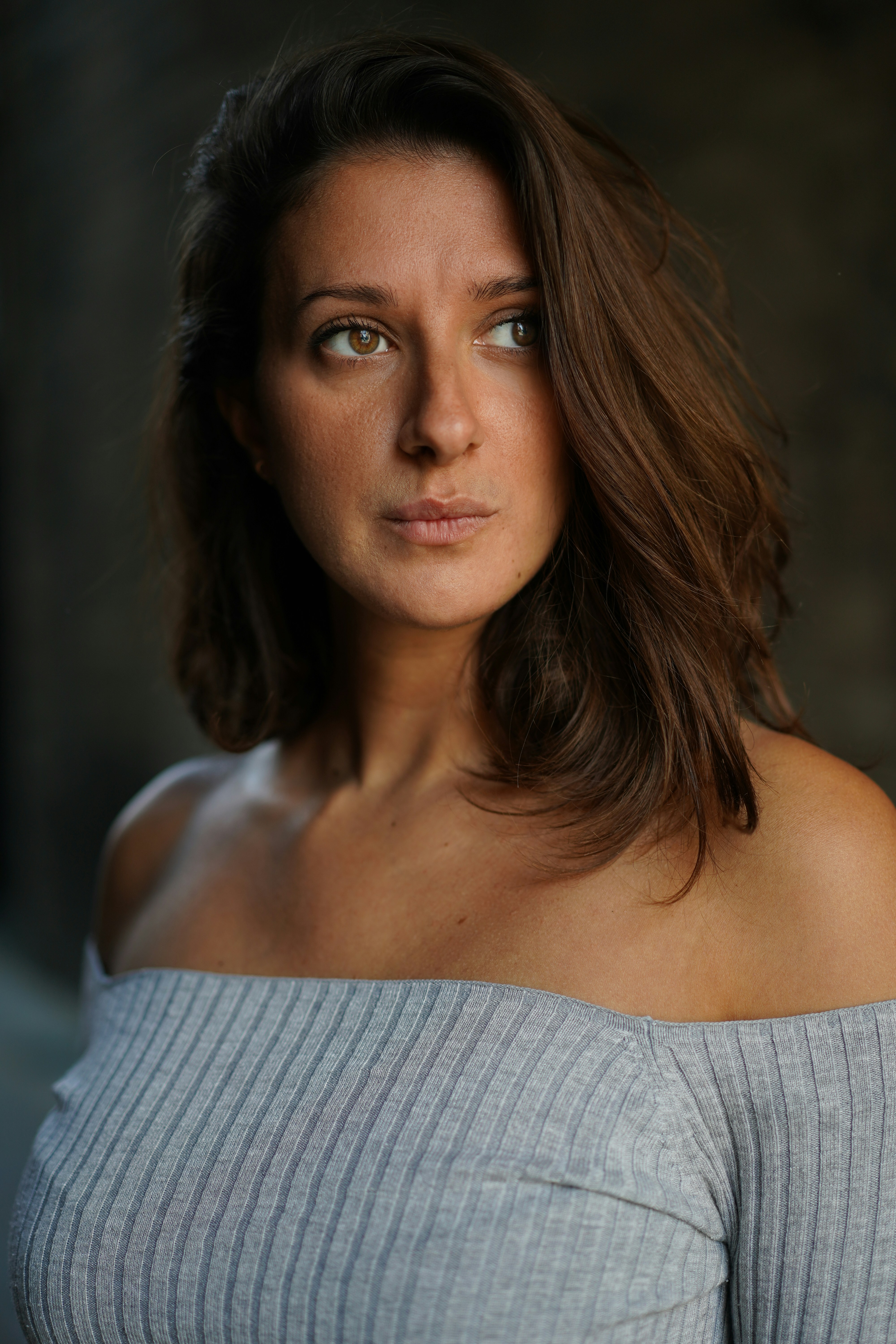 woman in white off shoulder top