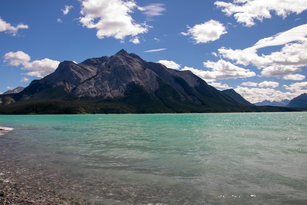 green and brown mountains beside body of water under blue sky during daytime