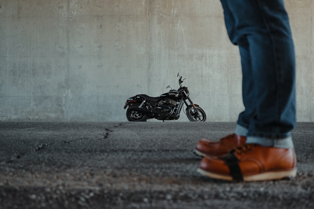 black and orange motorcycle toy