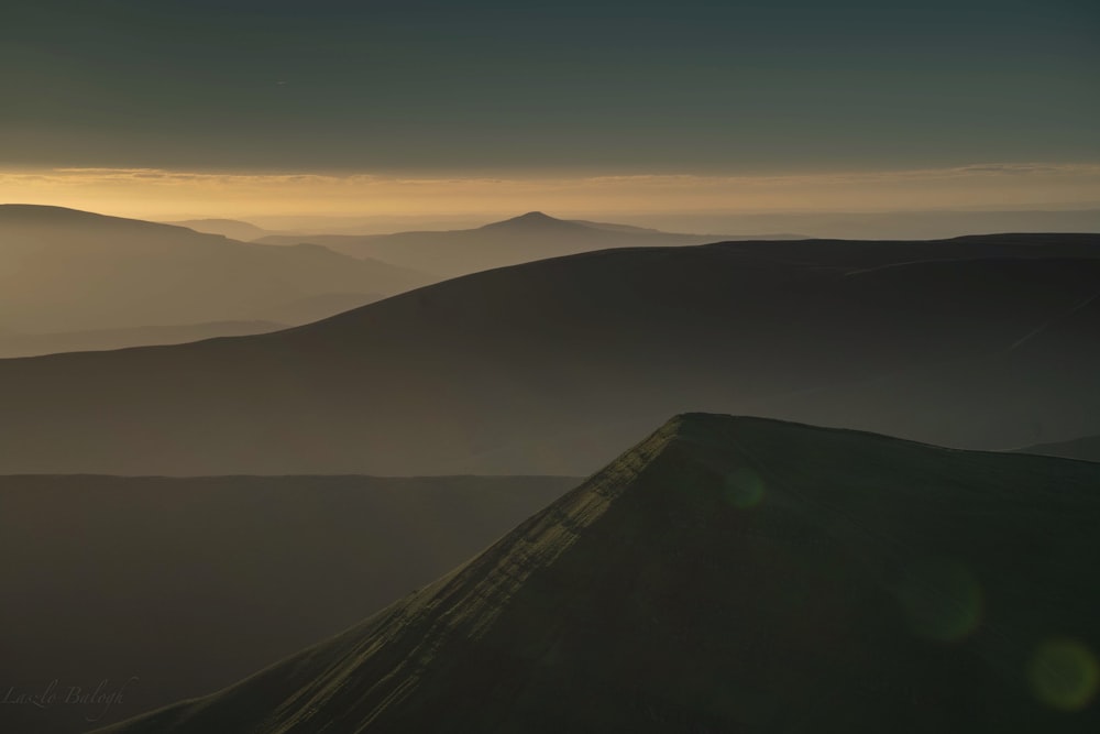 aerial view of mountains during daytime