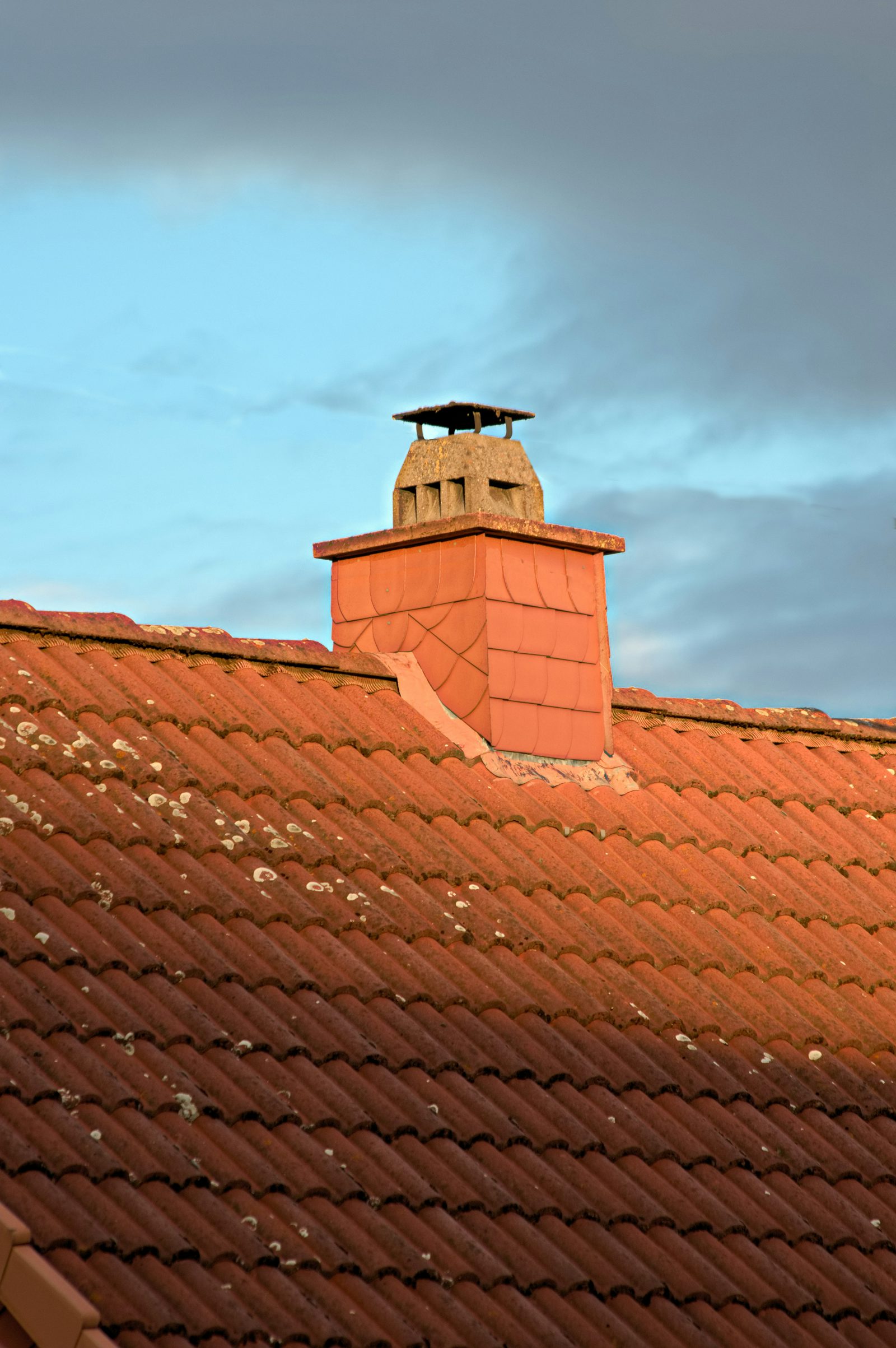 Roof ridge detail on a residential property