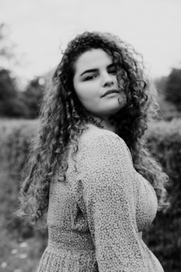 Portrait of Lydia Courtois in a serene natural setting in the Pyrénées-Orientales.