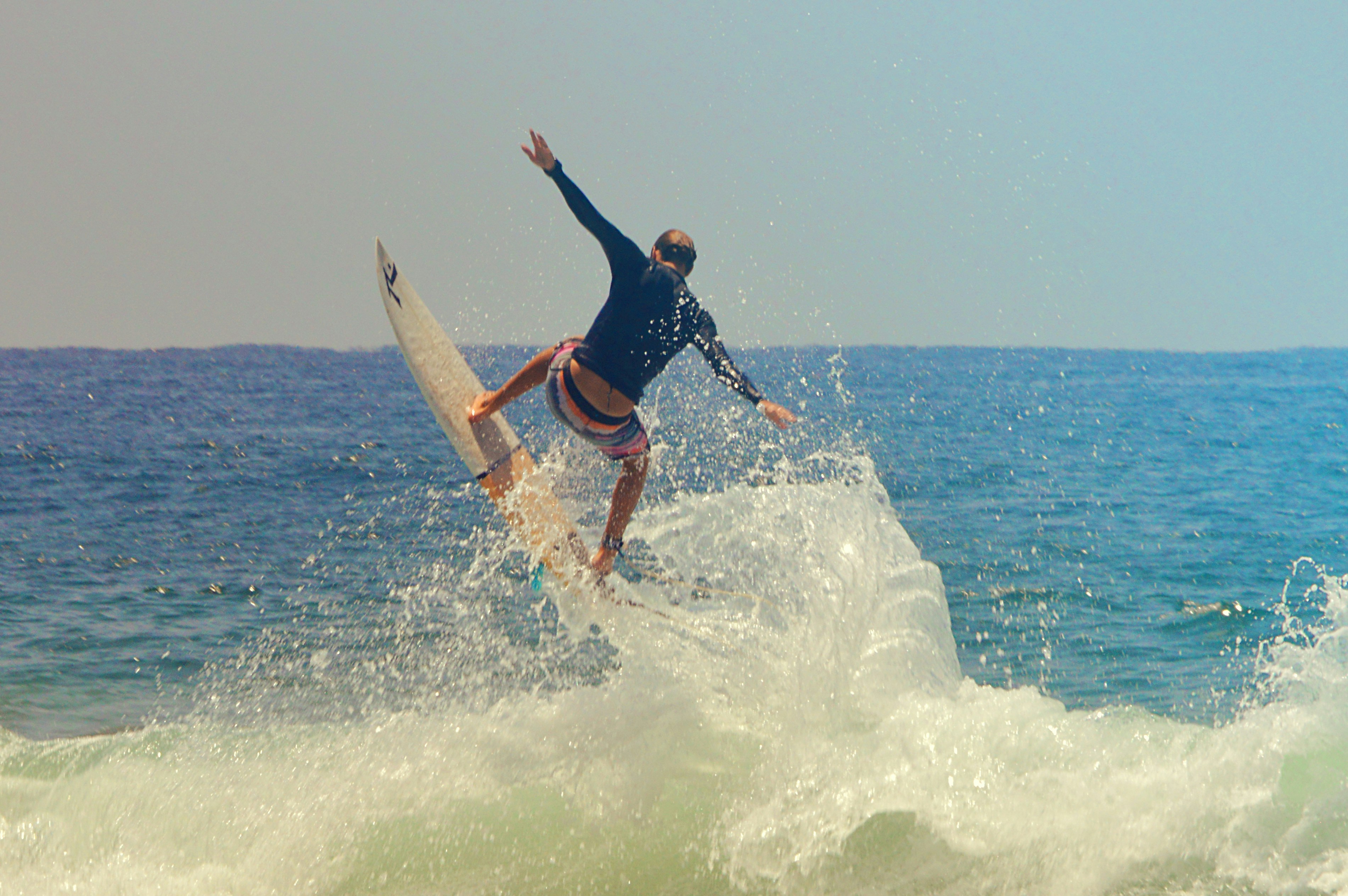 Flying Off A Wave