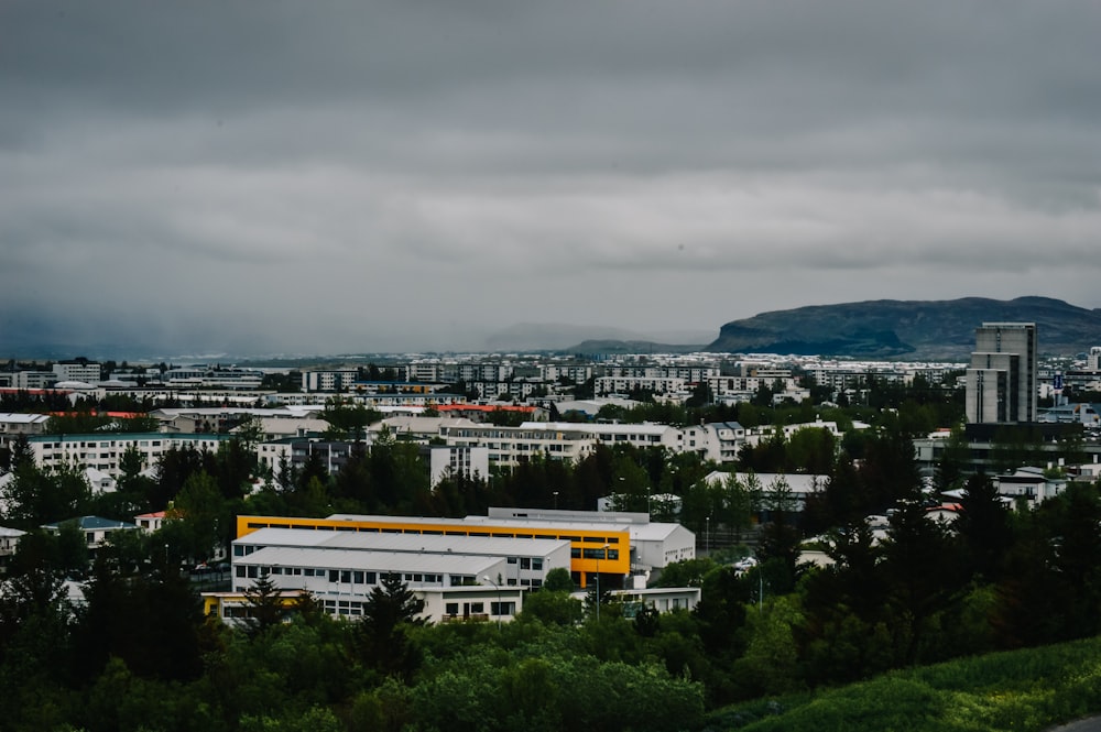 white and yellow train on rail road