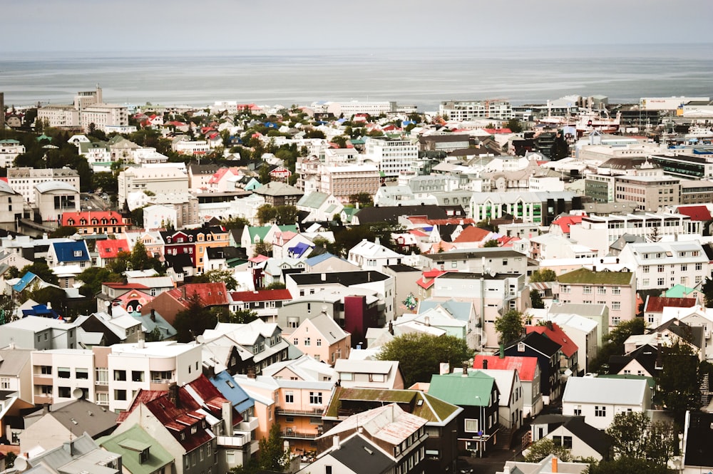 aerial view of houses during daytime