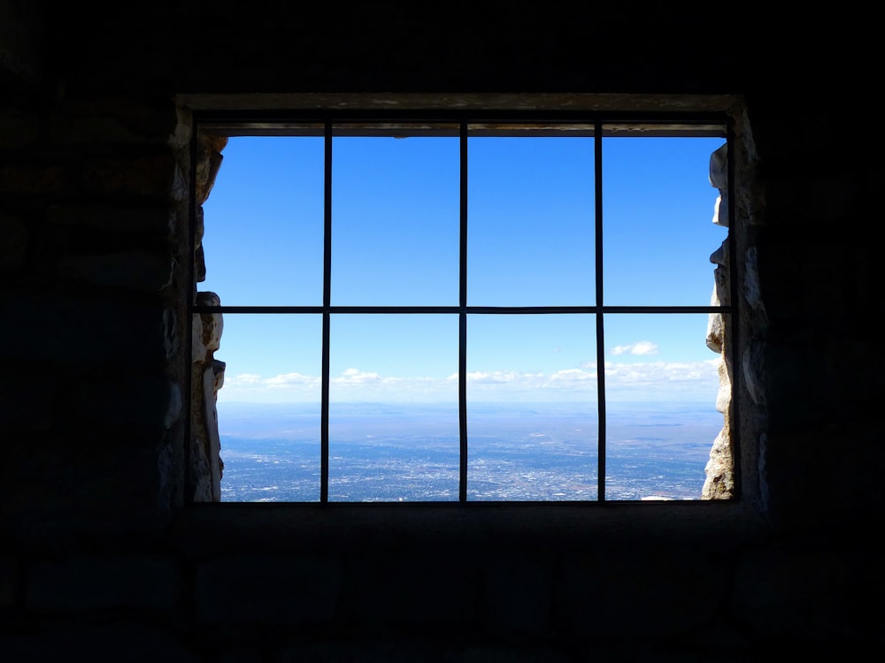 black metal window frame during daytime