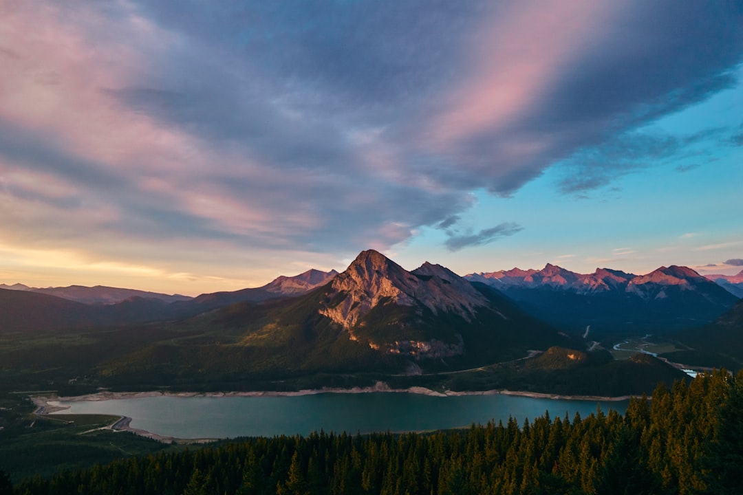 Mountain range photo spot Barrier Lake Ha Ling Peak