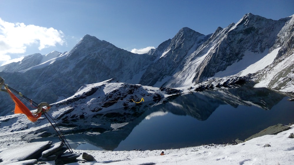 snow covered mountain during daytime