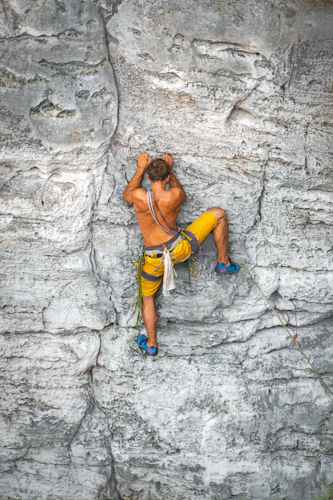 Rock Climbing athlete